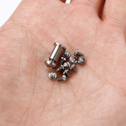 13-Piece Titanium Screw for Benchmade 535 Bugout, Mini Bugout 533 and Bailout 537, Complete Hardware Set Includes Pivot, Handle and Pocket Clip Sc...