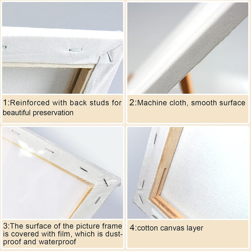 2 Pack 8x10 Pre Drawn Canvas Painting Kit, Beautiful Peony Flower Vase Paint Party Kits for Kids and Adults, Easy DIY Acrylic Painting on Canvas...