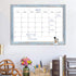Dry Erase Monthly Calendar Board, Magnetic Whiteboard for Wall, Office/School/Home, Solid Wood Walnut Brown Frame Hanging Board 10.5"x 14.5"(YL-Bl...