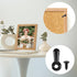 Picture Frame Turn Button Fasteners Set, 100Pcs Picture Frame Backing Hardware with 100 Pieces Screws for Hanging Pictures, Photos, Drawing Black...