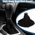 Car Shift Boot Cover Universal Gear Shift Knob Boot Dust Cover Suede Black with Red Line...