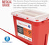 Dynarex Sharps Container, Provides a Safe Disposal of Medical Waste and Needles, Non-Sterile & Latex-Free, 2 Gallons, Made with Thermoplastic, Red...
