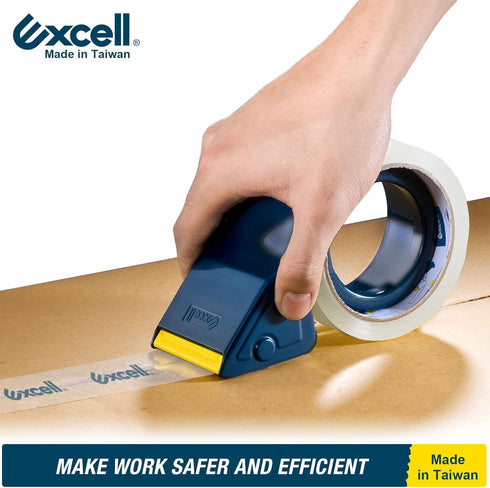Excell Lightweight Packaging Tape Dispenser, 2 Inch Wide Hand-held Tape Gun for Office Moving, Mailing and Storages (1 Gun + 2 Tapes)...
