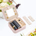 Jewelry Boxes & Organizers| Initial Travel Jewelry Box Case| Gold Initial Necklaces for Women Girls| Personalized Pink Jewelry Organizer| Graduati...