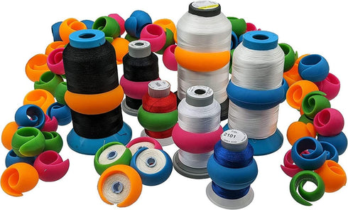 Ultima Thread Spool Savers – 50 Pieces – Spool Huggers Prevent Spooled Thread from Unwinding – Ultima Sewing, Quilting, Embroidery & Needlecraft N...
