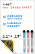 Magnetic Dry Erase Board for Fridge 17 x 11 Inch - Dry Erase Magnetic Whiteboard for Refrigerator - Blank Dry Erase Magnetic White Board Sheet for...
