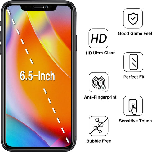HPTech (2 Pack) Privacy Screen Protector Designed for iPhone 11 Pro Max, XS Max 6.5-inch Anti-Spy Tempered Glass, Anti Scratch, Bubble Free......