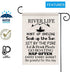 POFULL River House Life Better Garden Yard Flags River Cabin Gift Mountain House Gift Housewarming Gift (River Life Flag)...