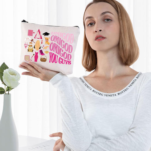 Elle Woods Cosmetic Makeup Bag Musical Theatre Gifts Omigod Omigod Omigod You Guys Makeup Zipper Bag Elle Woods Merchandise (Omigod)...