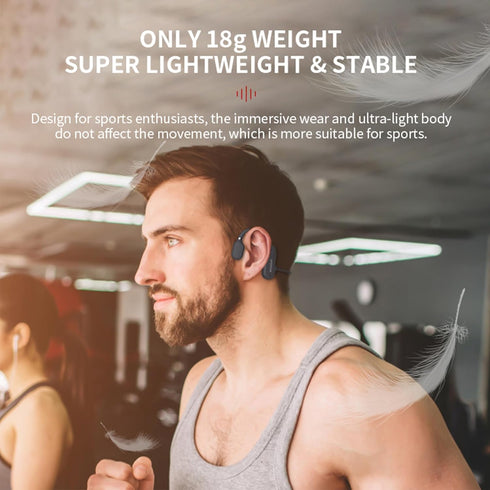 Open Ear Wireless Sports Headphones, Bluetooth 5.0 Waterproof Sweatproof Headset with Mic for Sport Jogging Running Driving Cycling Hiking Indoor ...
