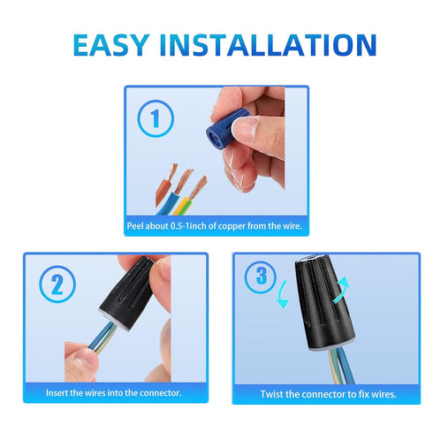 40PCS Waterproof Outdoor Wire Electrical Connectors,Sealant Twist Nuts Caps Cable Terminal Connector Gel for Landscape Light, Building Application...