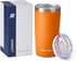 SUNWILL Travel Coffee Tumbler 20 oz, Insulated Mug with Lid, Stainless Steel Cup for Hot and Cold Drinks, Powder Coated Orange...