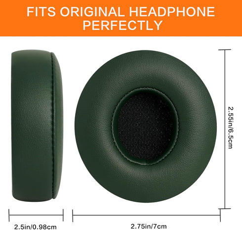 Solo 2 Solo 3 Ear Pad Replacement, GVOEARS Earpad Cushions for Beats Solo 2/3 Wired Wireless Headphones with Soft Leather Noise Isolation Memory F...