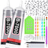 2 x 110ML B7000 Rhinestone Glue with Clear Rhinestone Kit, B-7000 Glue with Flatback Gems Crystal Rhinestones Jewelry Making Tools for Clothes Tum...