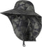 Wide Brim Sun Hat with Neck Flap, Adjustable Outdoor 50+UPF Protection Safari Cap Womens Mens Hiking Fishing Hat...