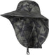 Wide Brim Sun Hat with Neck Flap, Adjustable Outdoor 50+UPF Protection Safari Cap Womens Mens Hiking Fishing Hat...