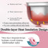 Baby Stainless Steel Bowl Stainless Steel Suction Plates for Baby Suction Cup Bowls with Lids Kid Suction Bowls for Toddlers & Kids with Utensils ...