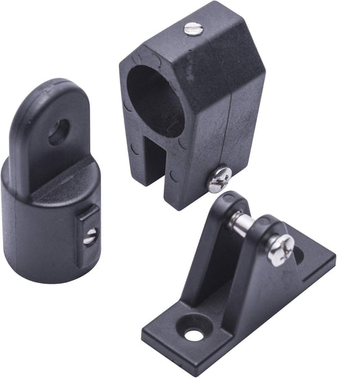 Boat Bimini Top Fittings Hardware,Black Nylon Marine Bimini Top Fittings,Awning Hardware Accessories 6 Set,Include 2 Pcs Boat Jaw Slide,2 Pcs Eye ...