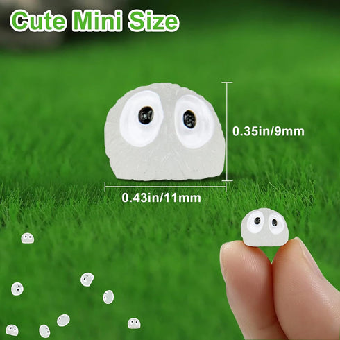 Glow in The Dark Tree Elves Fairy 60Pcs Mini Resin Elf Fairy Garden Accessories Little Briquettes Elves Miniature Figurines, Micro Landscape Gnome...