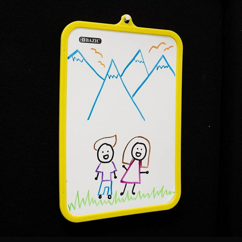 BAZIC 7.4" X 10.3" Double Sided Dry Erase Learning Board w/ Marker...