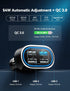 TECKNET USB Car Charger 54W 4-Port Car Phone Charger Adapter QC 3.0 Port Cigarette Lighter Charger Fast Charging Adapter Compatible with iPhone 15...