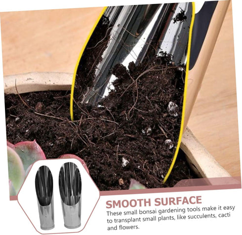 2pcs Soil Shovel Succulent planters Lawn Tools Mini Succulent Plants Soil Scoop Gardening Shovel Cup Bonsai kit Cultivation Soil Spade Shovel for ...