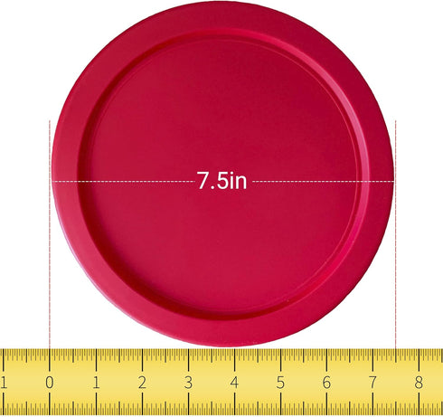 Replacement Lid for Pyrex 6 or 7 Cup Storage Plastic Cover Bowl Dish 7402-PC Red (4-Pack)...