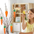 12 Pcs DIY Carrots Craft Ornament Hanging Pendant Decorations - Easter Gift for Decoration & Party Supplies...