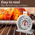 Efeng Large Dial Oven Thermometer for Gas & Electric Oven,Grill Cooking Safety Leave-in- NSF accurately Easy-to-Read Clearly Large Number Shows te...