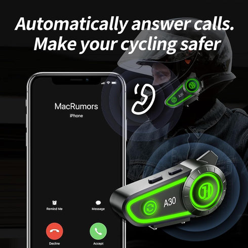 Motorcycle Helmet Speakers Helmet Bluetooth Headset Headphone Automatic Answer Music Control,120 Hours Playing time High Sound Quality System Ultr...