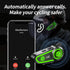 Motorcycle Helmet Speakers Helmet Bluetooth Headset Headphone Automatic Answer Music Control,120 Hours Playing time High Sound Quality System Ultr...