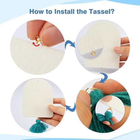 Temlum 40 Pcs Sublimation Air Freshener Blanks with 40 Pcs Tassels, Elastic Rope, Clear Bag, Sublimation Blanks Products DIY Air Freshener for Car...