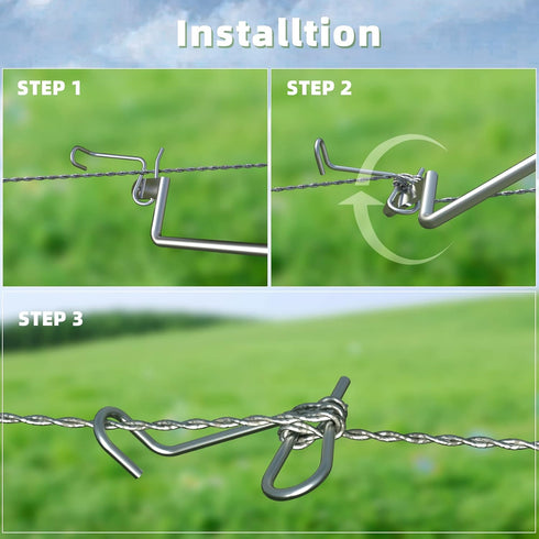 Fence Wire Tighteners Handle Fence Wire Tensioning Tool for Fast Tightening Wire Fence,Barb Wire Tighteners Handle...