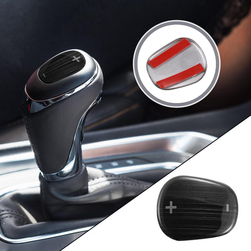 Unifizz Black Car Gear Shift Knob Cover Sticker for Chevrolet Equinox 2018-2020 Stainless Steel...