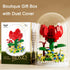 Flower Bouquets Building Sets,Mini Bricks Building Kit,DIY Building Blocks with Dust Cover, Forever Rose Home Decor, Birthday Gifts Valentines Day...