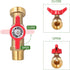 IBC Tote Adapter 2.44" IBC Tote Fittings 275-330 Gallon IBC Tote to Garden Hose Adapter, Brass Hose Faucet Valve+ Garden Hose Quick Connector+ Pla...