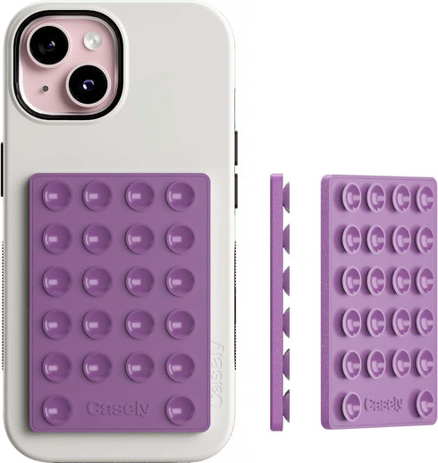 Casely Grippy Lavender Waves MagSafe Compatible Cell Phone Mount Silicone Suction Cup Sticky Phone Holder and Stand...