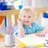 32PCS Eco-friendly Wood & Plastic Free Recycled Rainbow Paper Pencils #2 HB Pencils Number 2 Pencils Erasers Toppers with Pencil Sharpener, Macaro...