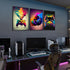 MUWAK Gaming Room Decor Wall Art Set of 3 - Video Gaming Controller Gamer Wall Decor, Gaming Canvas Poster Room Decor for Boys Room Kids Game Room...