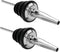 LanMa Olive Oil Spout Pourer, 2PCS Stainless Steel Liquor Bottle Pourers Spouts with Rubber Dust Caps...