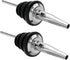 LanMa Olive Oil Spout Pourer, 2PCS Stainless Steel Liquor Bottle Pourers Spouts with Rubber Dust Caps...