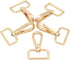 12 Pcs D Ring Swivel Lobster Claw Clasp, Push Gate Snap Hooks Trigger Clips(Gold, 1 1/4 inch)...