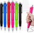 Crtiin 6 Pcs Big Pens Easy Grip Jumbo Pen Bulk with Refills Extra Large Ballpoint Pens Black Ink Fat Pens Giant Pen Oversize Retractable Pens for ...