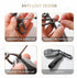 Carabiner Keychain, Universal Heavy Duty Woven Handmade Leather Key Chain, Car Fob Key Keychains with 360 Degree Rotatable Snap Swivel and Anti-Lo...