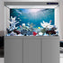 AWERT 24x12 inches Polyester Undersea Theme Ocean Floor Aquarium Background Tropical Fish Tank Background...