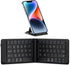 iClever Portable Keyboard, Foldable Bluetooth Keyboard with Stand Holder, USB-C Charge, PU Leather, Tactile Typing Feedback, Pocket-Size Folding K...