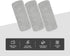 Click Clean 3-Pack Replaceable Felt Pads, Magnetic Whiteboard Eraser Felt Pads, Designed for Click Clean Replaceable Dry Erase Board Eraser, Inten...