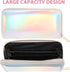 TENDYCOCO Sparking Cell Pouch Wallet Clutch Carteras Pu Women Female Coin Leather Long Wallets Credit Rainbow Portfel Shining Silver Zipper Hologr...