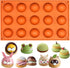 FUNSHOWCASE Small 15 Cavity Semi Sphere Half Round Dome Silicone Mold Chocolate Teacake Baking Tray...