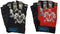 2Pairs Kids Cycling Gloves Half Finger Sport Gloves Non-Slip Gel Gloves Mountain Bike Gloves with Wolf Head Pattern for Children Boys Riding Bikin...